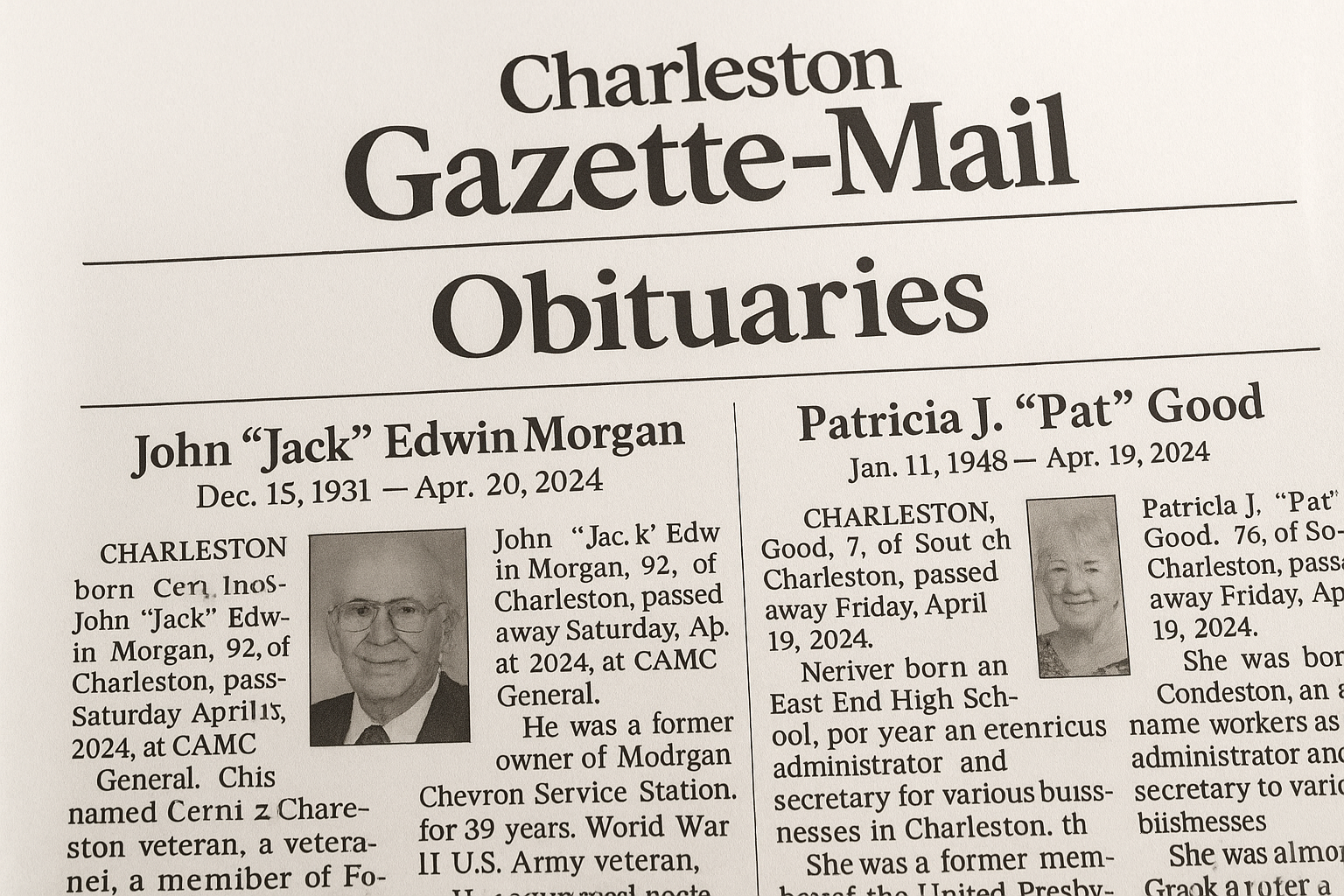 Honoring Lives and Legacies The Role Charleston Gazette-Mail Honoring Lives and Legacies The Role Charleston Gazette-Mail