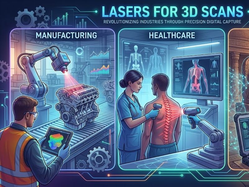 Lasers for 3D Scans: Top Applications in Manufacturing, Healthcare, and Heritage Lasers for 3D Scans: Top Applications in Manufacturing, Healthcare, and Heritage