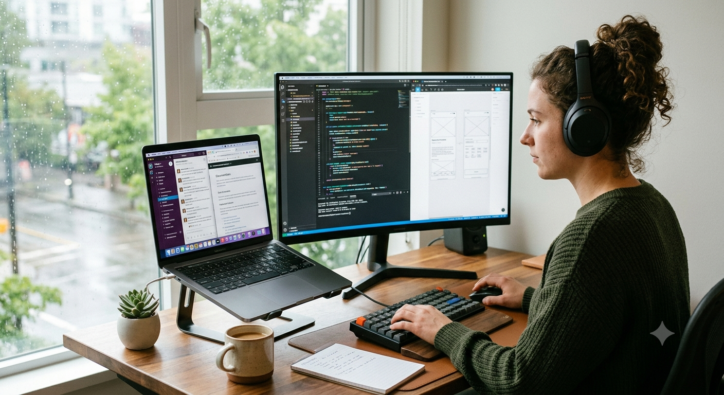 Why Remote Workers Love the Two-Screen Productivity Hack Why Remote Workers Love the Two-Screen Productivity Hack