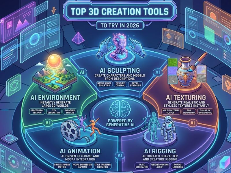 Top AI 3D Creation Tools to Try in 2026 Top AI 3D Creation Tools to Try in 2026