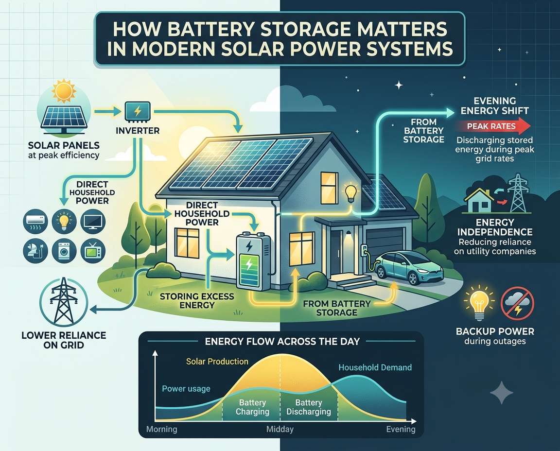 How Battery Storage Matters in Modern Solar Power Systems How Battery Storage Matters in Modern Solar Power Systems