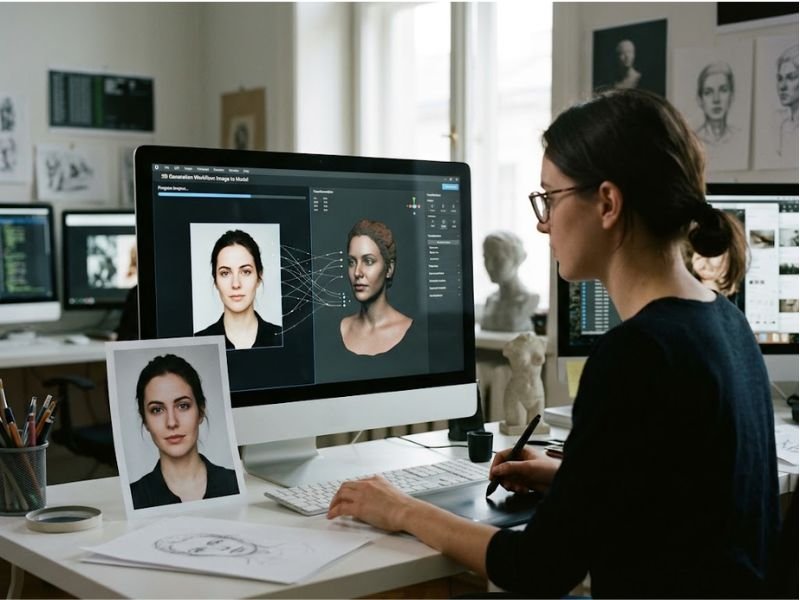 Photo to 3D Model Using AI Technology Photo to 3D Model Using AI Technology